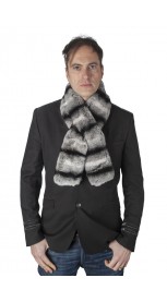 Rex chinchilla fur scarf - fur on both sides - Unisex